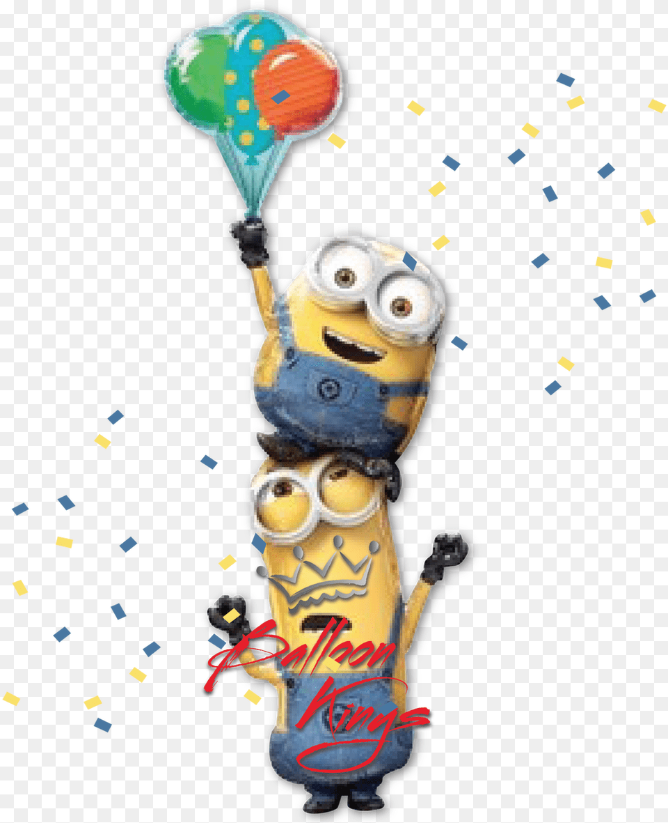 Minions Stacker Airwalker Happy Birthday 7 Minions, Emblem, Symbol, Baby, Person Free Png Download