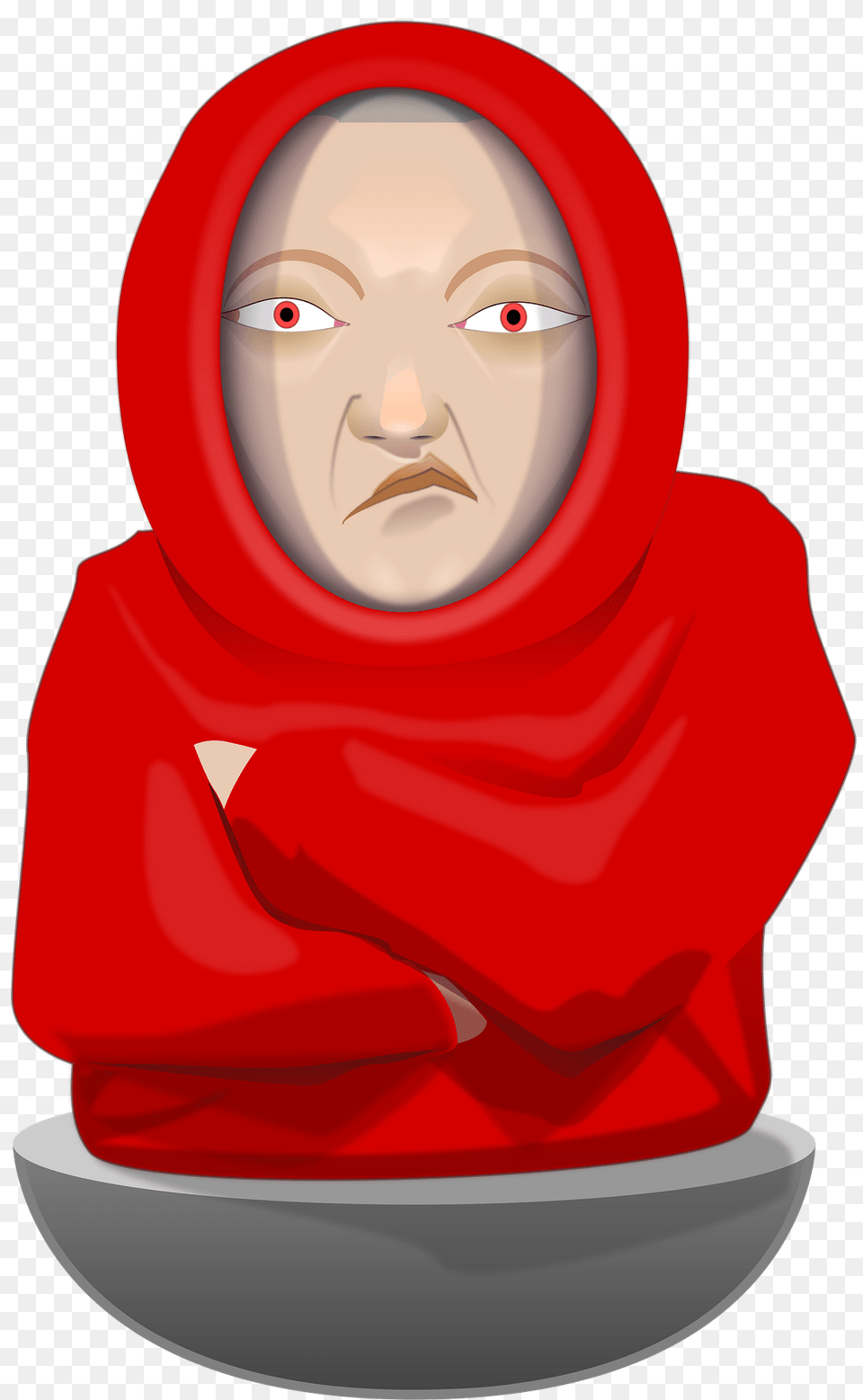 Minipuppet Clipart, Clothing, Hood, Adult, Person Png Image