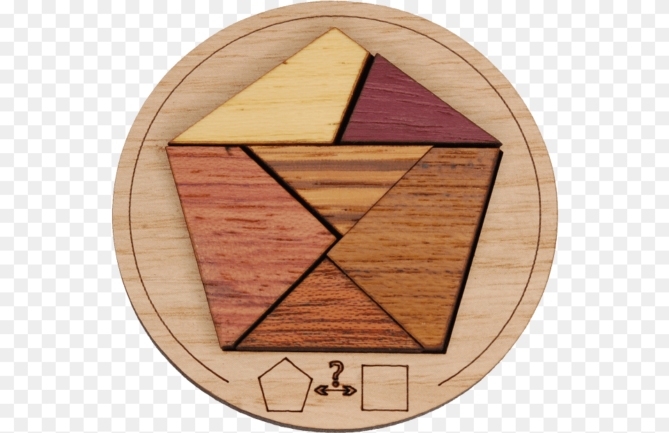 Minipuzzle Pentagon Plank, Wood Png Image