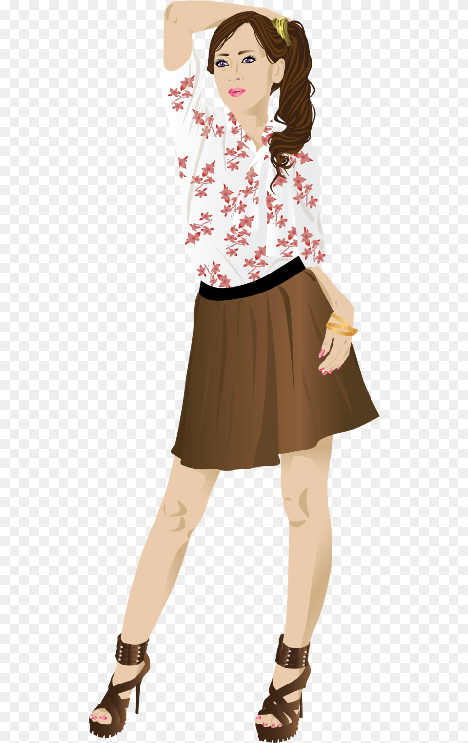 Miniskirt, Blouse, Clothing, Sleeve, Skirt Png Image
