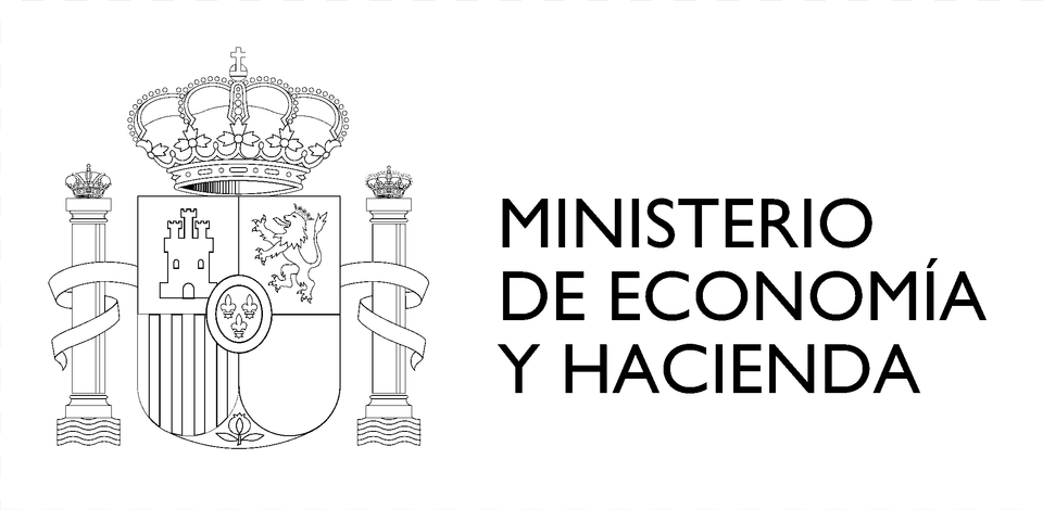 Ministerio De Economia Y Hacienda Logo Black And White Government Of Spain, Accessories, Jewelry Png Image