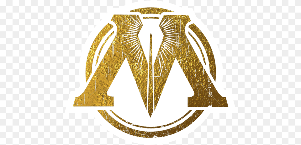 Ministry Of Magic Magnet Ministry Of Magic Auror, Gold, Logo, Person Free Png Download