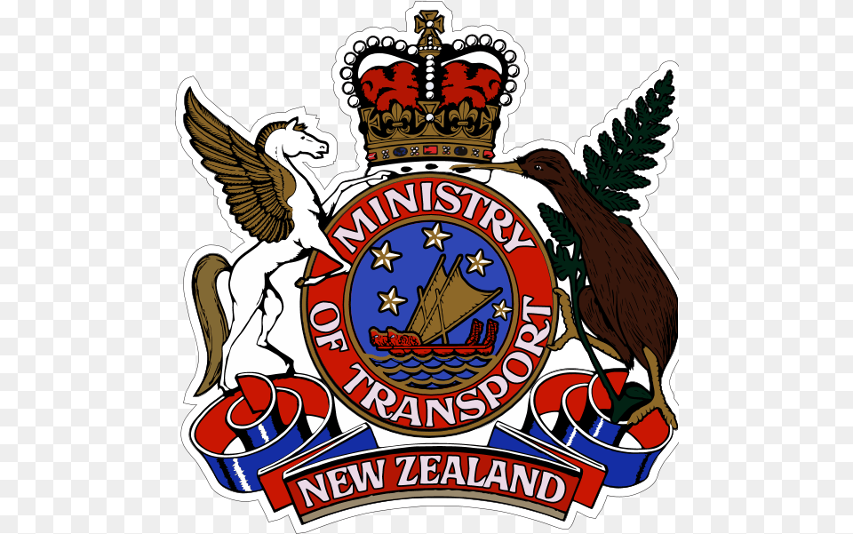 Ministry Of Transport New Zealand Ministry Of Transport Nz Logo, Badge, Emblem, Symbol, Animal Free Png Download