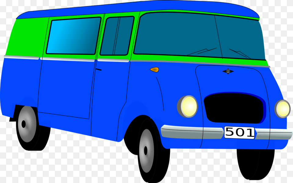 Minivan Car Minibus, Bus, Caravan, Transportation, Van Free Png Download
