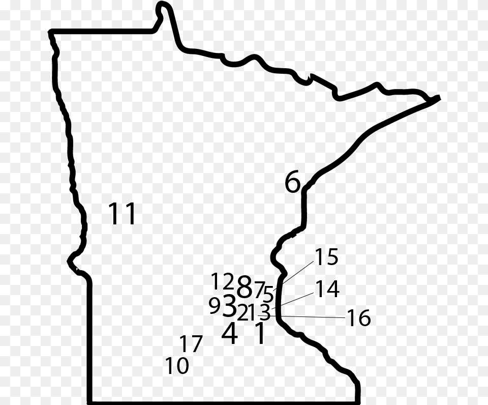 Minnesota Cities That Have Raised The Tobacco To 21 Transparent Minnesota State Outline, Silhouette, Chart, Plot, Outdoors Png