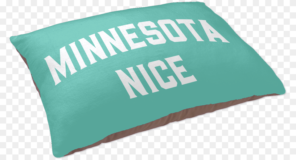 Minnesota Nice Block Pet Bed In Mint And White Side Minnesota Nice, Cushion, Home Decor, Pillow Png