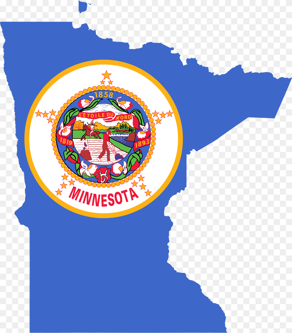 Minnesota State Flag 2017, Logo, Emblem, Symbol, Person Png Image