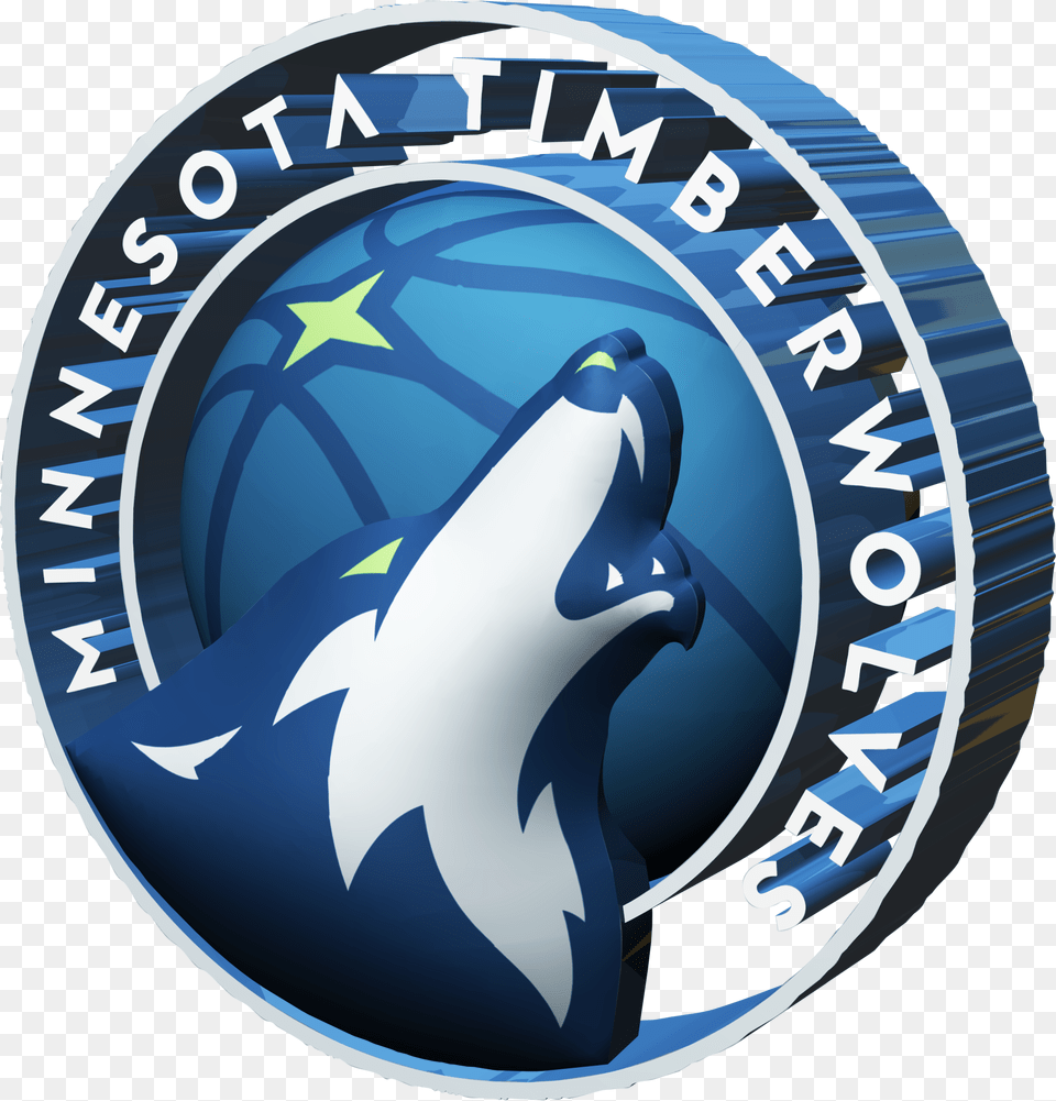 Minnesota Timberwolves 2017 2018 3d Logo Minnesota Timberwolves 2017 Logo, Animal, Sea Life, Mammal Free Png Download