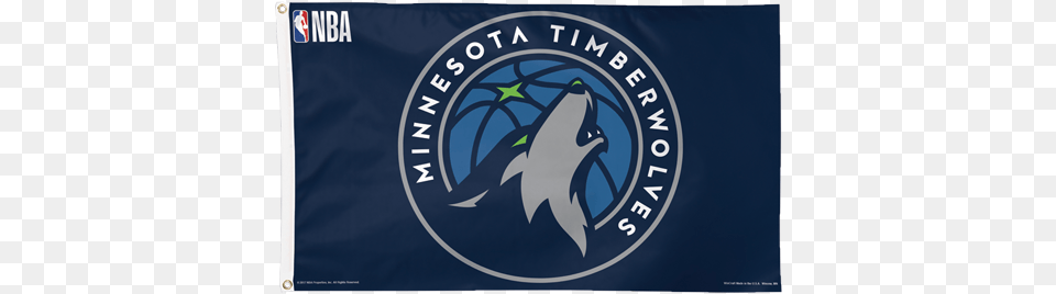 Minnesota Timberwolves Deluxe Flag Minnesota Timberwolves, Logo, Scoreboard, Animal, Sea Life Png