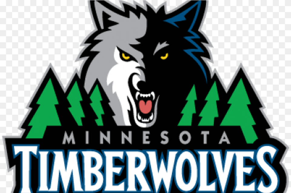 Minnesota Timberwolves Logo, Animal, Mammal, Wolf, Person Png