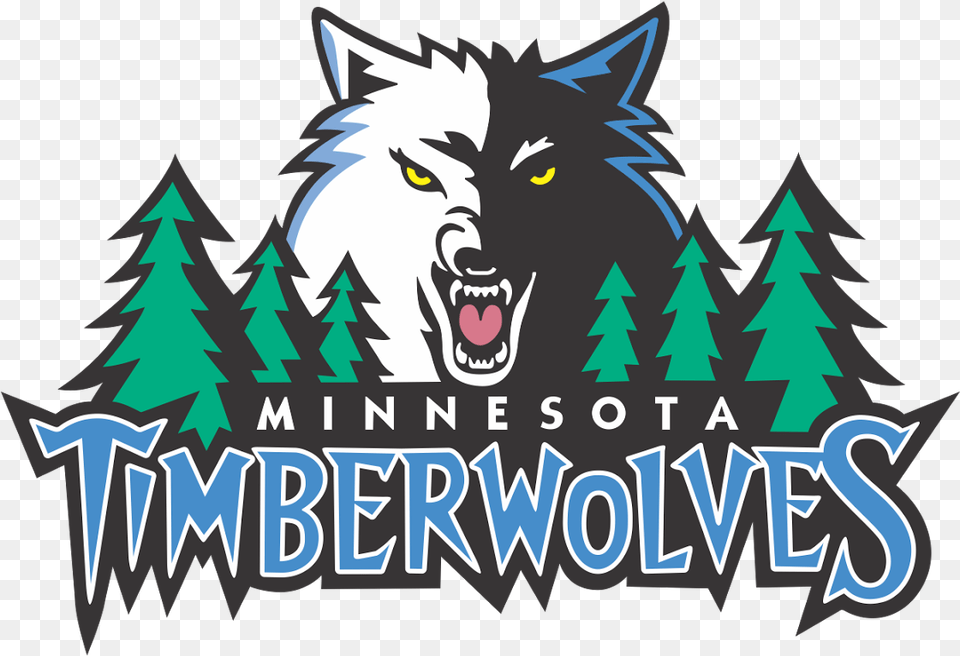 Minnesota Timberwolves Logo History, Animal, Mammal, Wolf Free Png Download