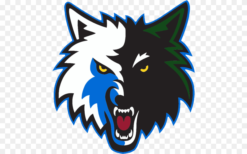 Minnesota Timberwolves Logo Puckett Ms High School, Animal, Mammal, Wolf, Bear Free Png