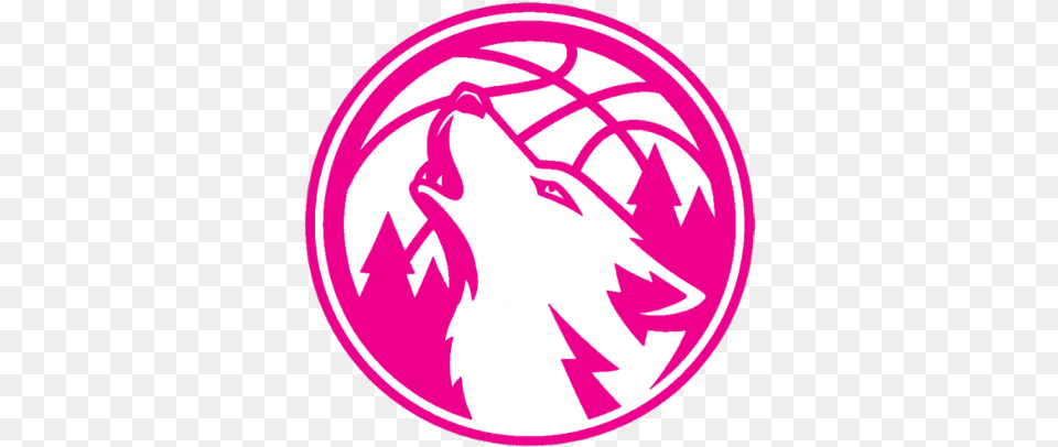 Minnesota Timberwolves Secondary Logo Logo Basketball Team Wolves, Sticker Png Image