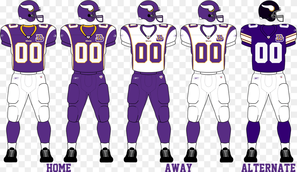 Minnesota Vikings 2010 Uniforms Vikings Uniforms History, People, Purple, Helmet, Person Free Png