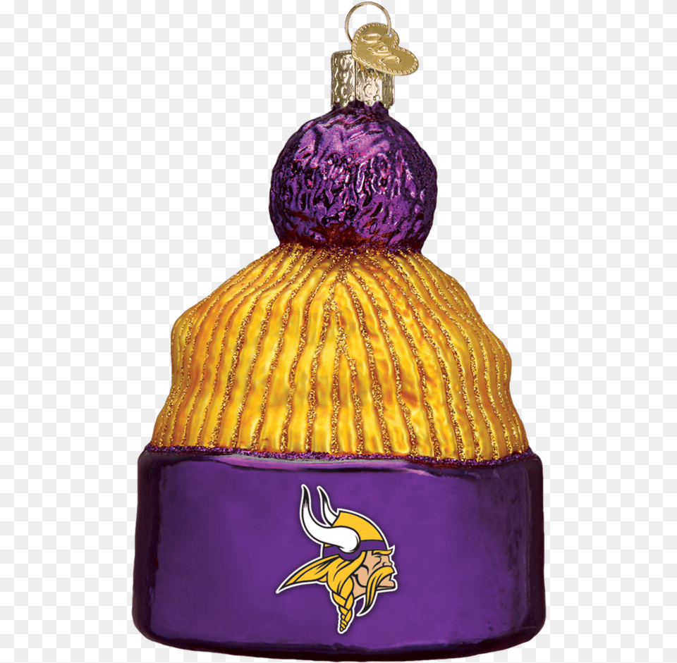 Minnesota Vikings Beanie Ornament Vikings Christmas Nfl, Clothing, Hat, Purple, Accessories Png Image
