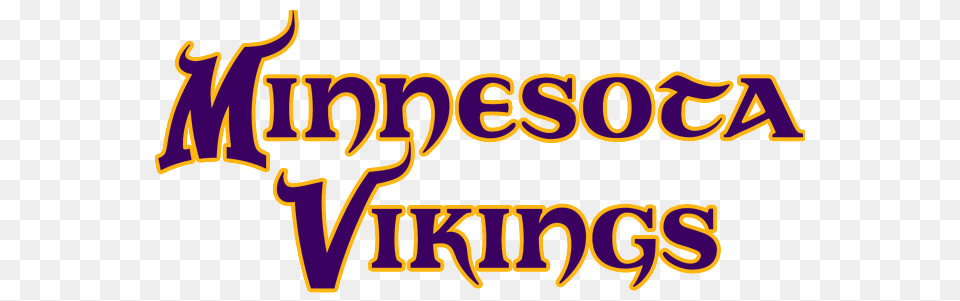 Minnesota Vikings First Wordmark, Logo, Text Free Transparent Png