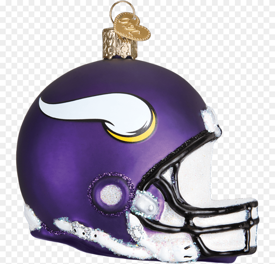 Minnesota Vikings Helmet Old World Christmas, American Football, Football, Football Helmet, Person Free Png