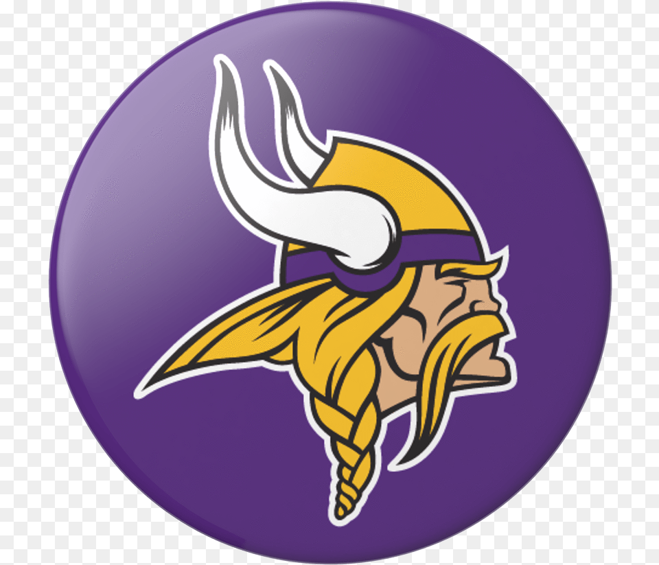 Minnesota Vikings Helmet Popsockets Popgrip Vikings Minnesota, Purple, People, Person, Logo Png Image