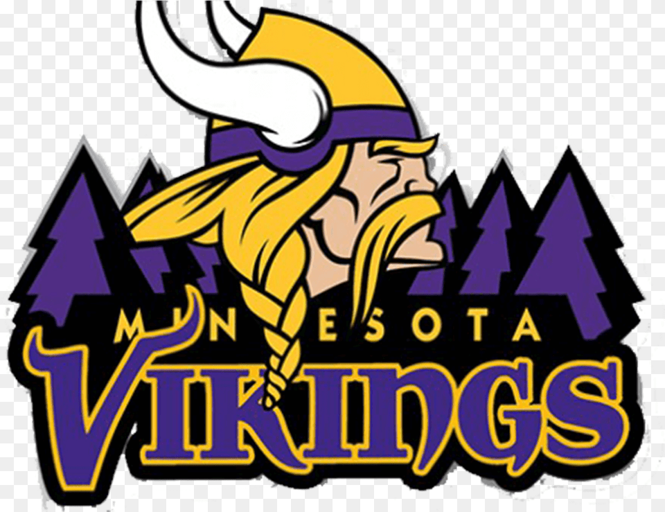 Minnesota Vikings Logo Clipart Minnesota Vikings Logo, Purple, Person Free Png