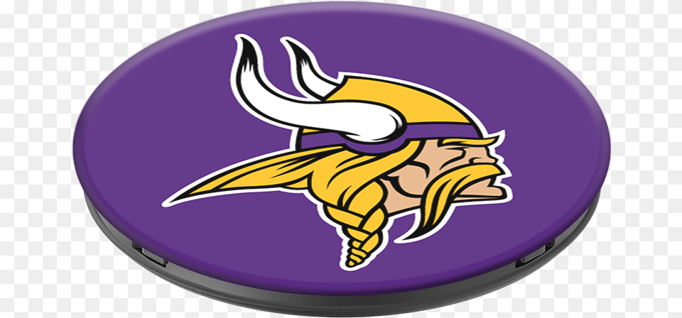 Minnesota Vikings Logo Teamsportsjewelry Football Bracelet Minnesota Vikings, Badge, Purple, Symbol, Frisbee Free Png Download