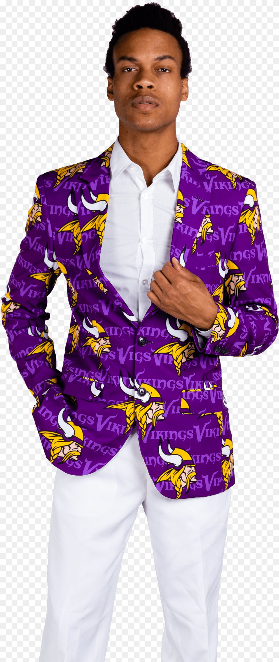Minnesota Vikings Nfl Gameday Blazer Gentleman, Jacket, Shirt, Sleeve, Coat Free Transparent Png