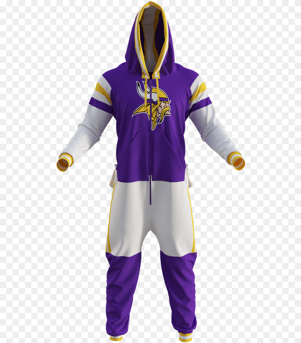 Minnesota Vikings Nfl Onesie Steelers Onesie For Adults, Knitwear, Clothing, Sweatshirt, Hood Free Transparent Png