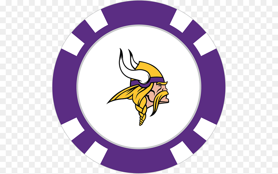 Minnesota Vikings Poker Chip Ball Marker, Purple, Baby, Person, Disk Free Png Download