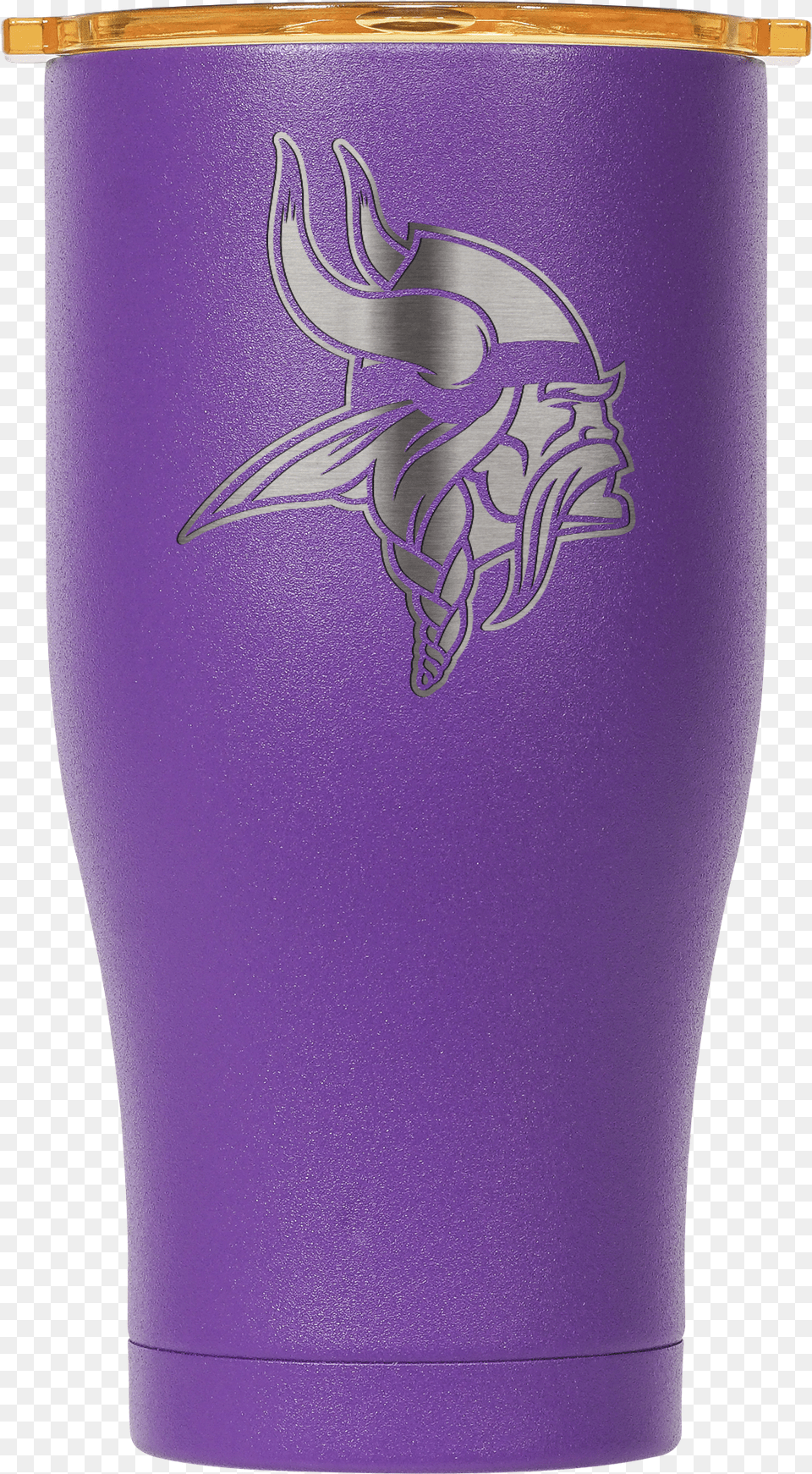 Minnesota Vikings Purpleyellow Etched Chaser 27oz Minnesota Vikings, Glass, Tape, Drum, Musical Instrument Png Image