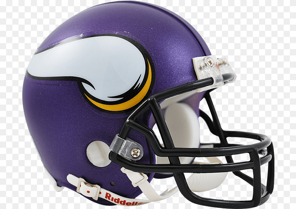 Minnesota Vikings Riddell Vsr4 Mini Helmet Transparent Minnesota Vikings Helmet, American Football, Football, Football Helmet, Sport Free Png