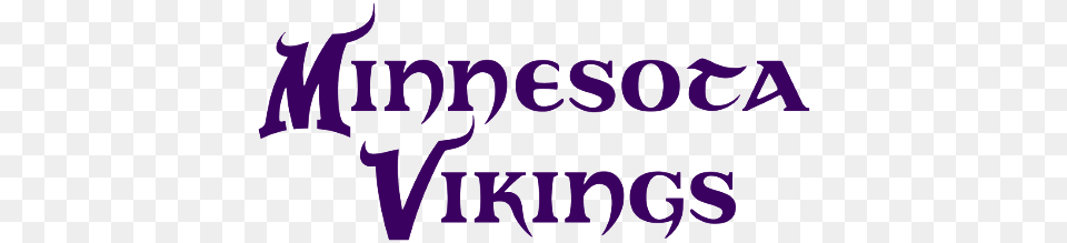 Minnesota Vikings Wordmark, Logo, Text Png