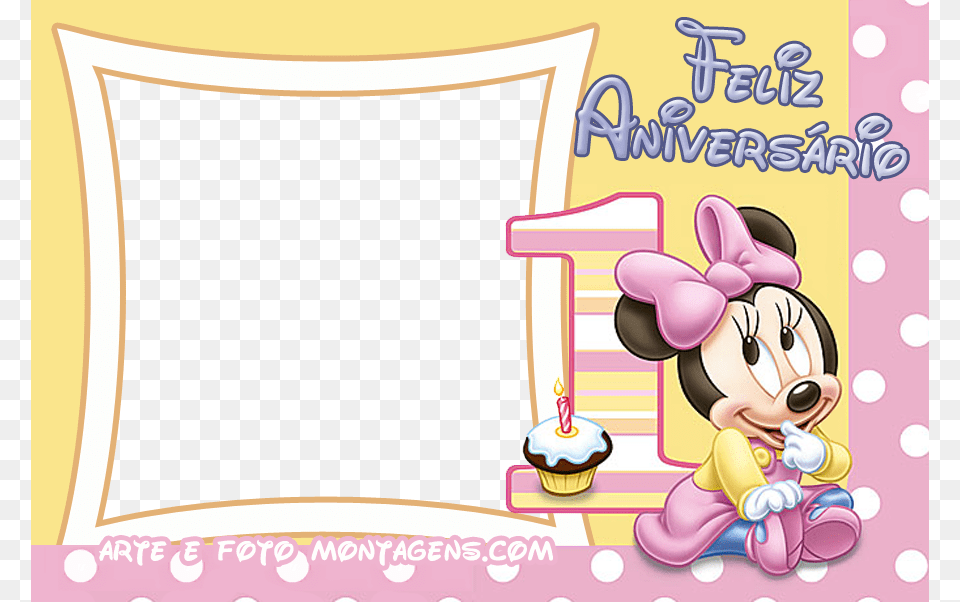 Minnie 1ano Minnie Bebe Happy Birthday, People, Person, Book, Comics Png Image