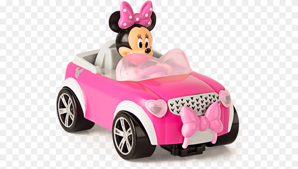 Minnie City Fun Rc Car Imc Toys Minnie Mouse Auto, Machine, Wheel, Figurine, Transportation Free Transparent Png