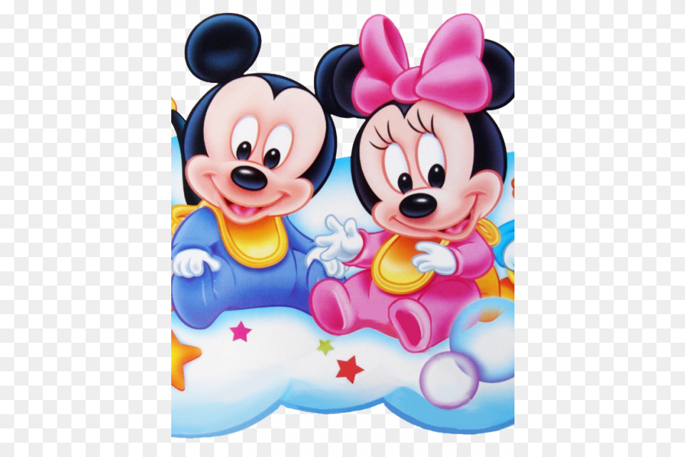 Minnie E Mickey Baby, Birthday Cake, Cake, Cream, Dessert Free Png Download
