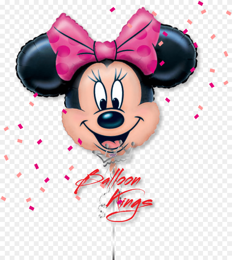 Minnie Face Minnie Mouse Balloons, Balloon, Baby, Person, People Free Transparent Png