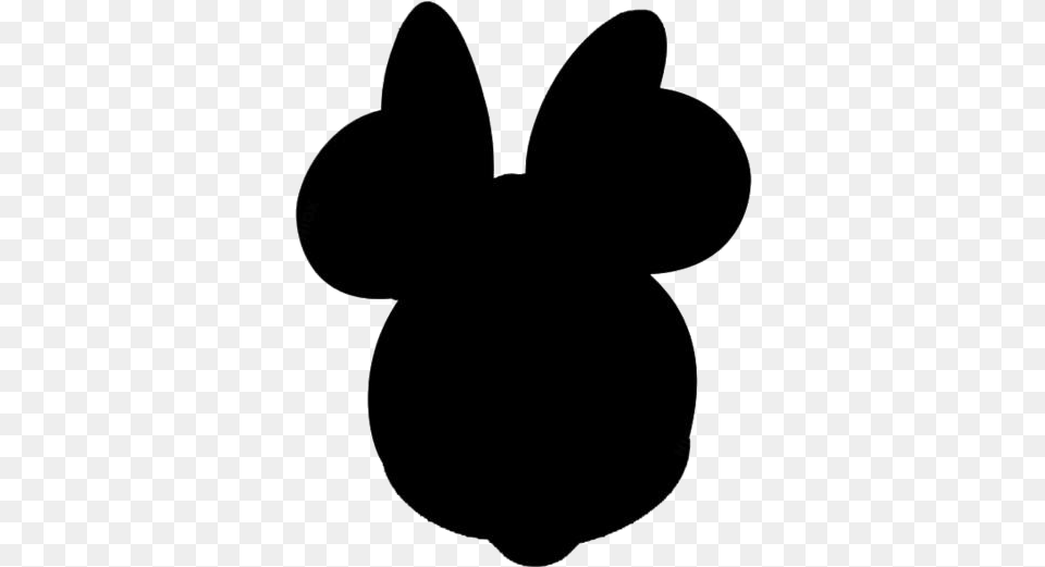 Minnie Face Transparent Rabbit, Silhouette, Animal, Mammal, Stencil Png Image