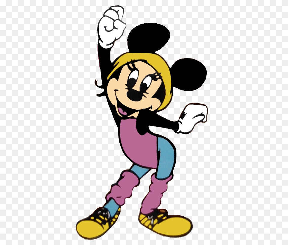 Minnie Getting Her Aerobics Exercise In For The Day Shes Doing, Baby, Person, Cartoon, Face Free Png Download