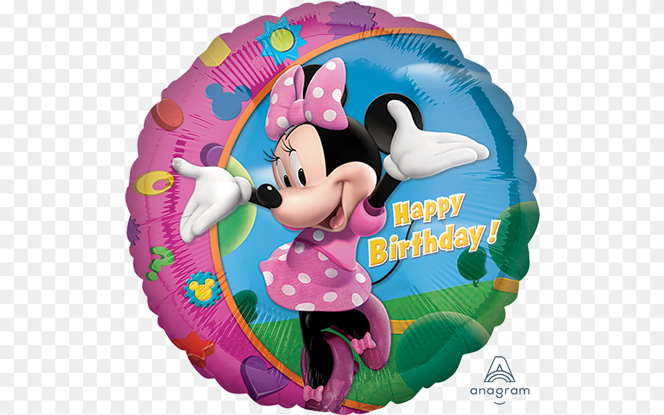 Minnie Happy Birthday Balloon Birthday Balloon Mickey Mouse, Inflatable Png Image
