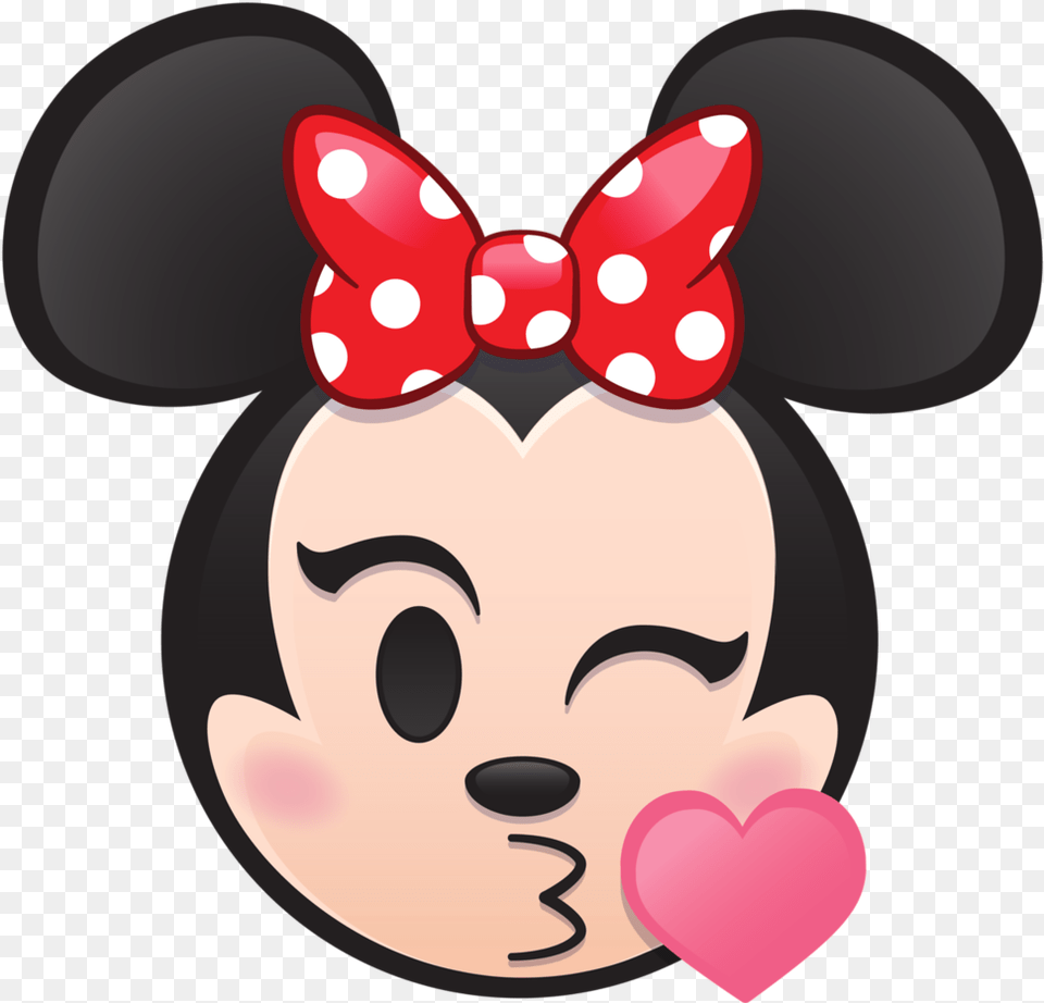 Minnie Kiss Disney Emoji Minnie Mouse, Baby, Person, Face, Head Free Png