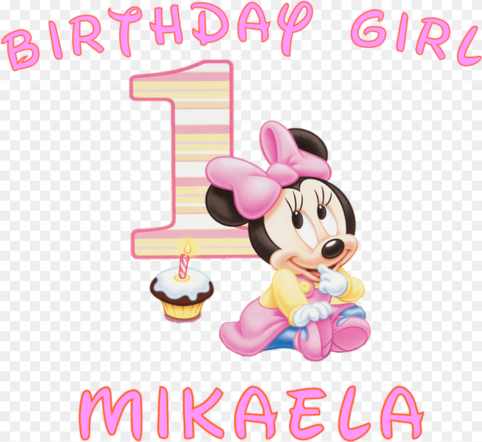 Minnie Mouse 1st Birthday, Person, People, Toy, Birthday Cake Png Image