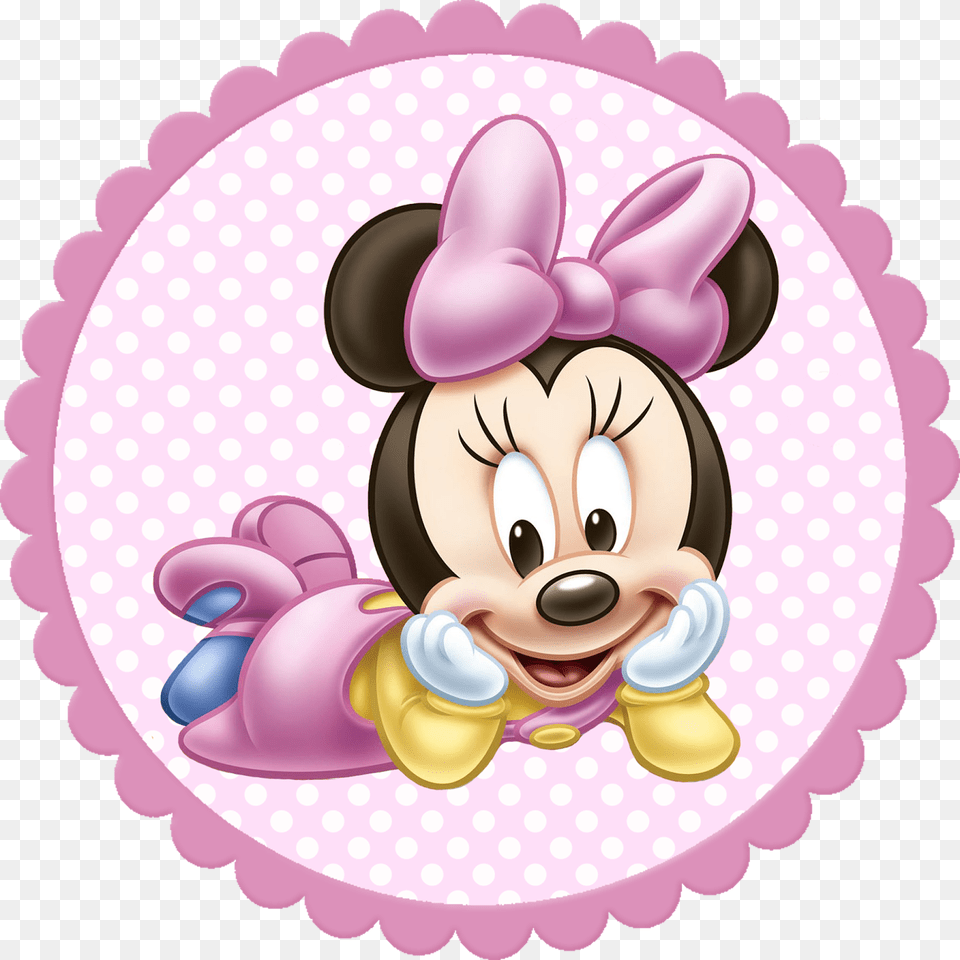 Minnie Mouse 1st Birthday Baby Minnie Mouse, Birthday Cake, Cake, Cream, Dessert Free Transparent Png