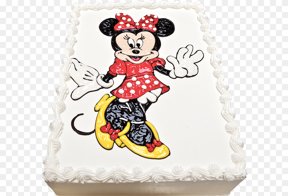 Minnie Mouse, Cream, Dessert, Icing, Food Free Png