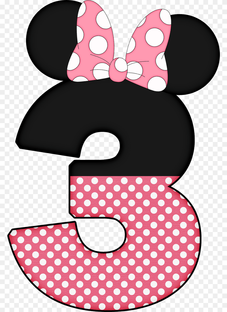 Minnie Mouse, Pattern, Text Free Png