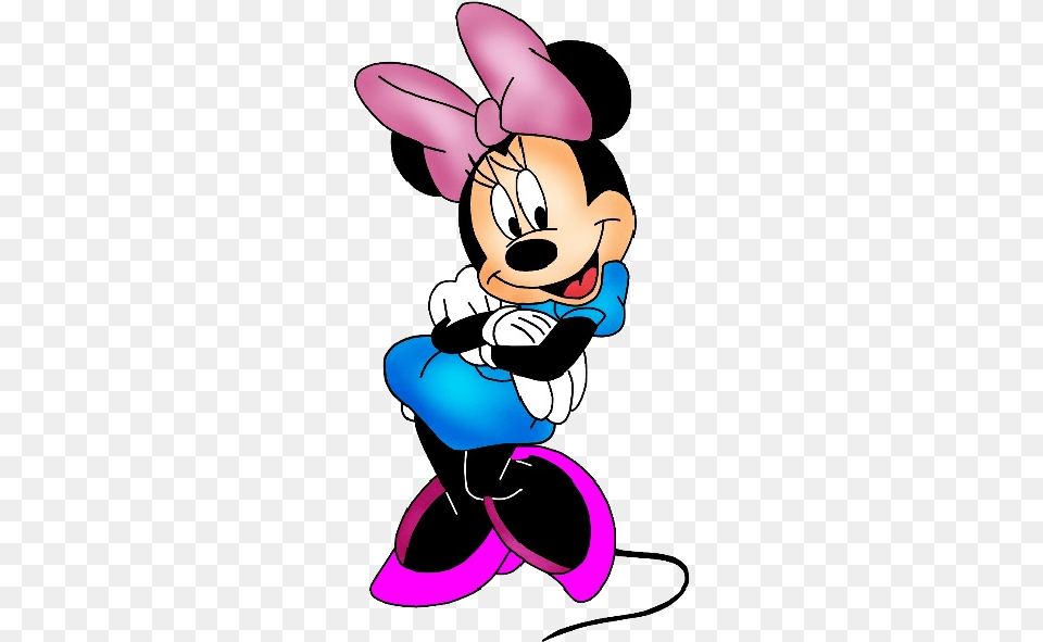 Minnie Mouse 7 Minnie Mouse Crossed Arms, Cartoon, Baby, Person, Book Png