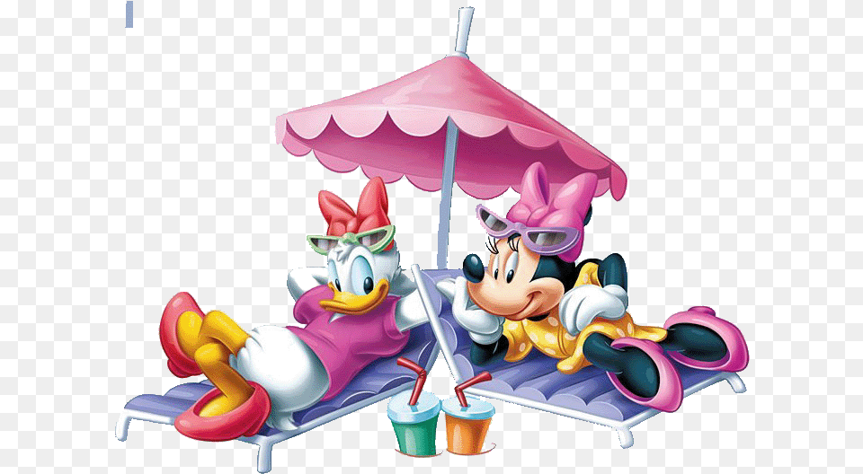 Minnie Mouse And Daisy Duck Disney Daisy Beach Clipart Minnie Mouse Daisy Clipart, Cup, Baby, Person, Amusement Park Free Png Download