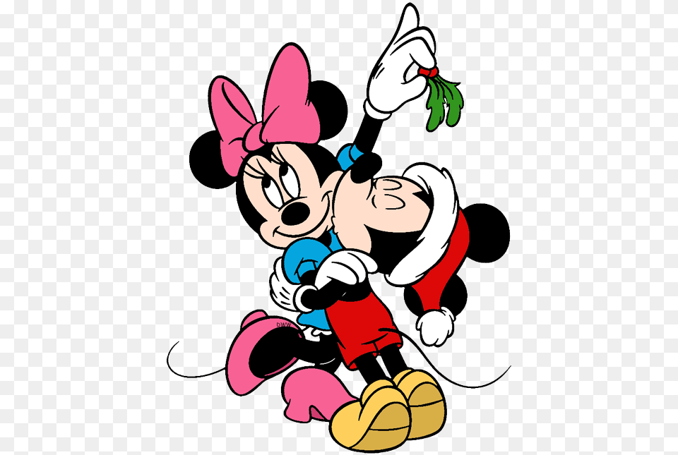 Minnie Mouse And Mickey Christmas, Cartoon Free Png Download