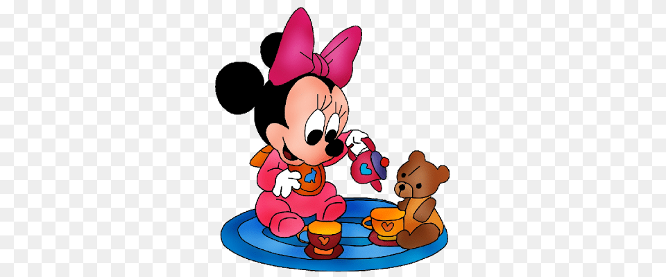 Minnie Mouse Baby Clip Art, Cartoon, Person, Face, Head Png Image