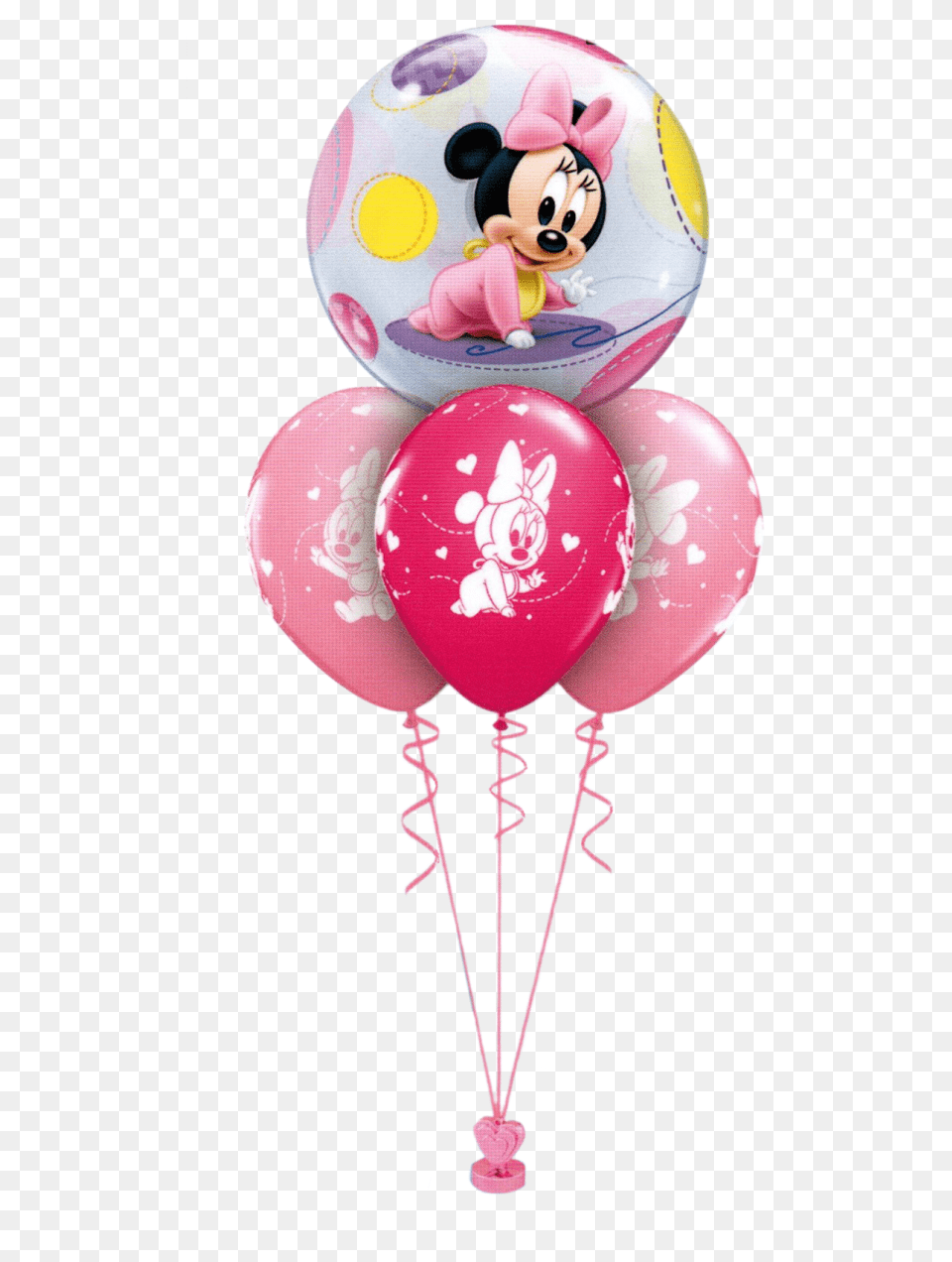 Minnie Mouse Baby Girl Layer Minnie Mouse, Balloon, Person, Face, Head Free Png Download