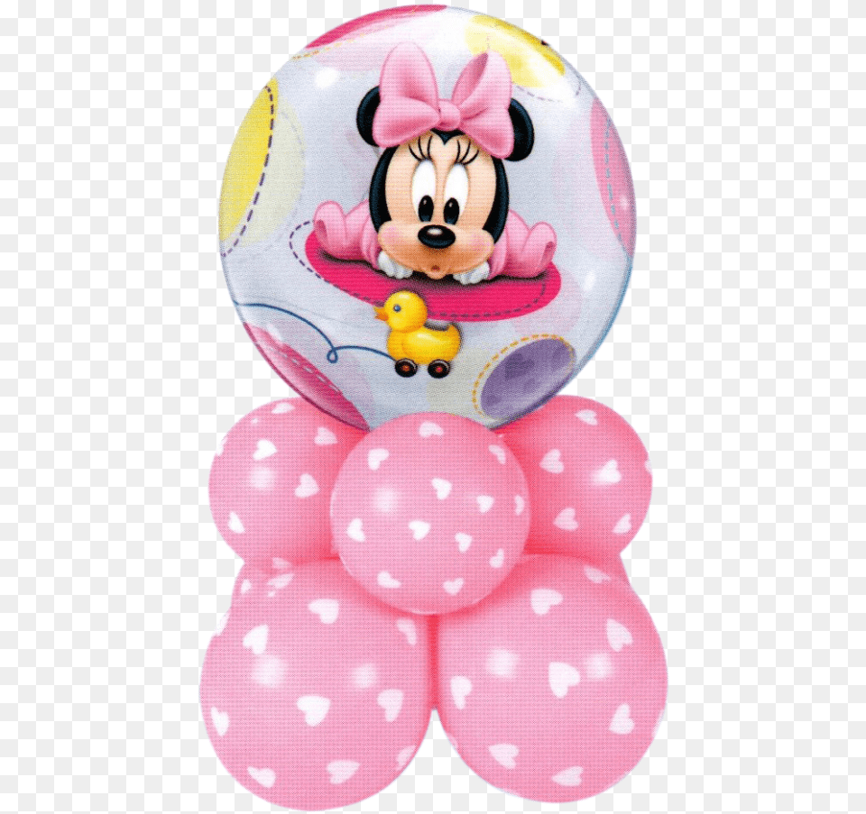 Minnie Mouse Baby Girl Super Shaper Table Decoration Bby Girl Mine Mouse, Balloon, Toy Png Image