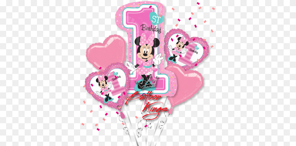 Minnie Mouse Birthday 28quot Minnie 1st Birthday Balloon Mylar Balloons Foil Free Png Download