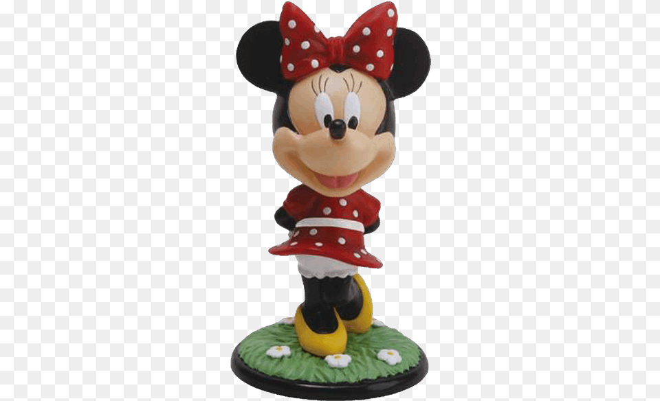 Minnie Mouse Bobble Head, Figurine, Toy, Plush Png